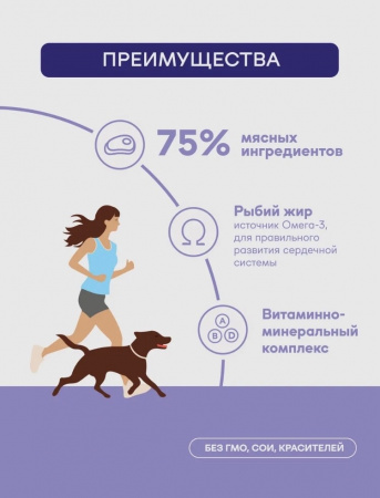 B&S PREMIUM  Влажный корм д/собак всех пород (индейка с яблоком), 410г, BS452
